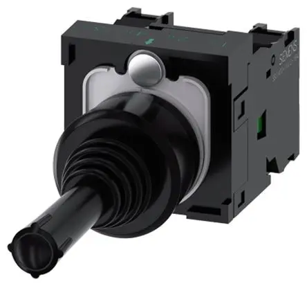 Produktfoto 1 von Siemens SIRIUS ACT 3SU11 Joystick, 1-poliger Umschalter / 10A, IP67, IP20, IP65 Griff Typ Rund