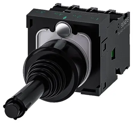 Produktfoto 1 von Siemens SIRIUS ACT 3SU11 Joystick, 1-poliger Schließer, 500 V ac / 10A, IP65, IP67, IP20 Griff Typ Rund