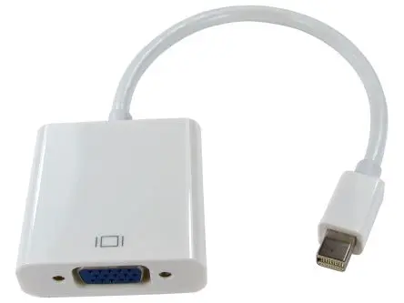 Produktfoto 1 von RS PRO, Stecker DisplayPort-Kabel A Mini-DisplayPort B VGA - Buchse, 150 mm ABS
