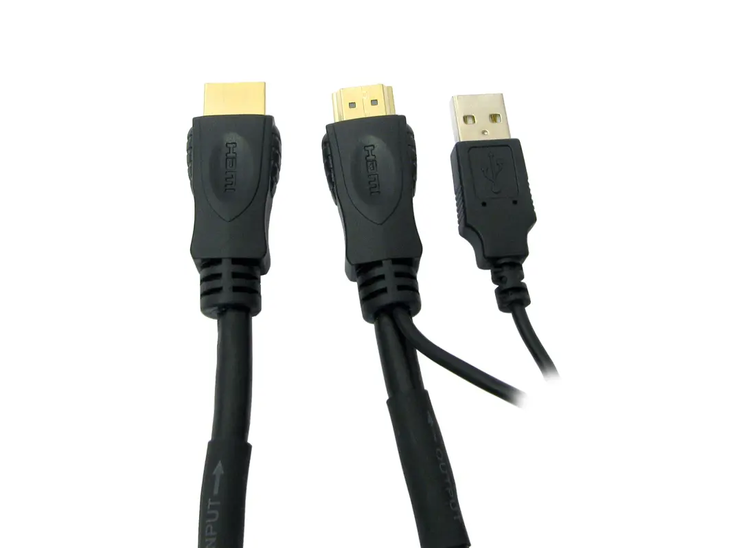 Produktfoto 1 von RS PRO HDMI-Kabel A HDMI Stecker B HDMI Stecker Hohe Geschwindigkeit 1080p max., 40m, Schwarz