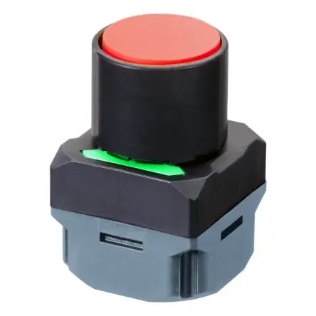Produktfoto 1 von Omron A2W Druckschalter Grün, Rot, Gelb Beleuchtet Tastend Panel Ø 40 mm / 100mA 24 V dc, IP65