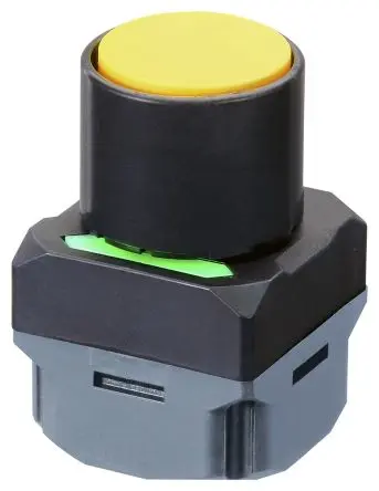 Produktfoto 1 von Omron A2W Druckschalter Grün, Rot, Gelb Beleuchtet Tastend / 100mA 24 V dc, IP65