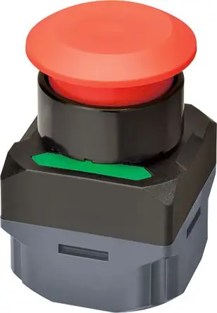 Produktfoto 1 von Omron A2W Druckschalter Grün, Rot, Gelb Beleuchtet Tastend Panel Ø 40 mm / 100mA 24 V dc, IP65
