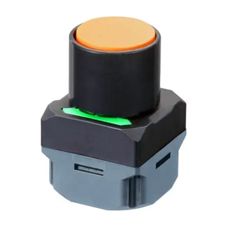 Produktfoto 1 von Omron A2W Druckschalter Grün, Rot, Gelb Beleuchtet Tastend Ø 24 mm / 100mA 30 V dc, IP65
