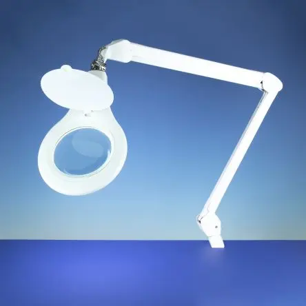 Produktfoto 1 von RS PRO LED Lupenleuchte Tischklemme, 125 mm Linse, 11 W