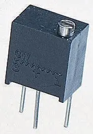 Vishay T63 14-Gang THT Trimmer-Potentiometer, Einstellung von oben, 2kΩ, ±10%, 0.25W, Pin, L. 6.8mm