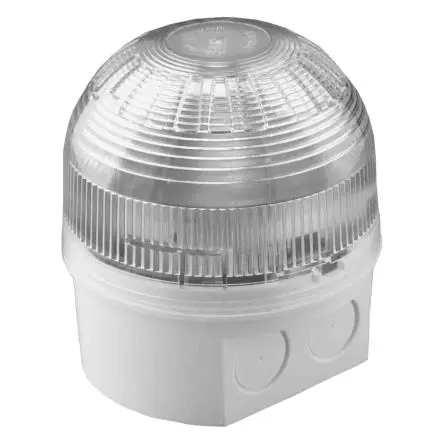 Produktfoto 1 von Klaxon LED, Filament/Warnsummer-Licht Schall- und Lichtsignal-Kombination 60V Weiß IP65, IP21 Oberfläche / 106dB 106 dB