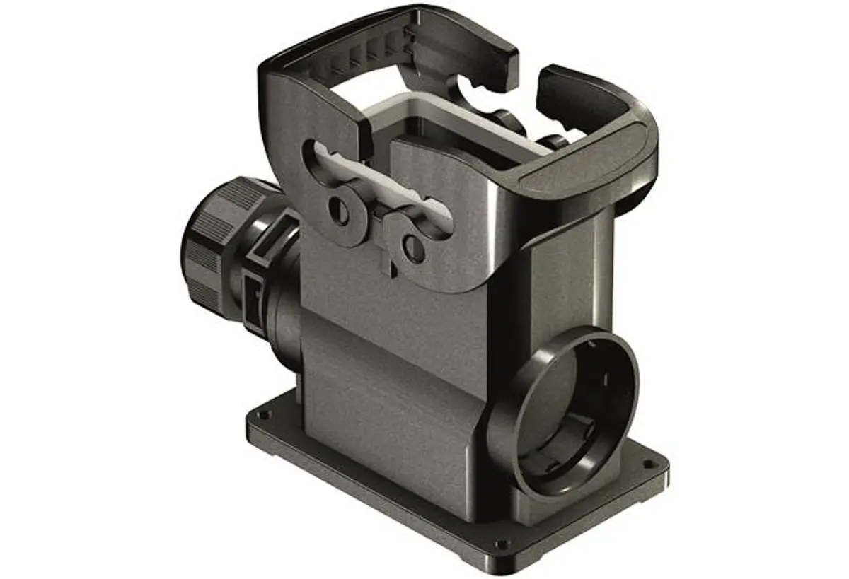 Produktfoto 1 von HARTING Han-Eco B Gehäuse für robusten Stromversorgungsstecker 2 Hebel 2, SMD 10B Gehäuse, IP66