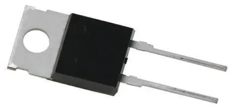 Produktfoto 1 von Vishay Schaltdiode Einfach 1 Element/Chip THT TO-220AC 2-Pin Siliziumverbindung 1.31V