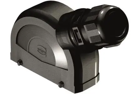 Produktfoto 1 von HARTING Han-Eco B Kappe für robusten Stromversorgungsstecker Doppelter Hebel 2 24B Haube, IP66