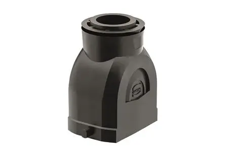 Produktfoto 1 von HARTING Han-Eco B Gehäuse für robusten Stromversorgungsstecker 1 Hebel 1, Oberfläche 6B Gehäuse, IP66