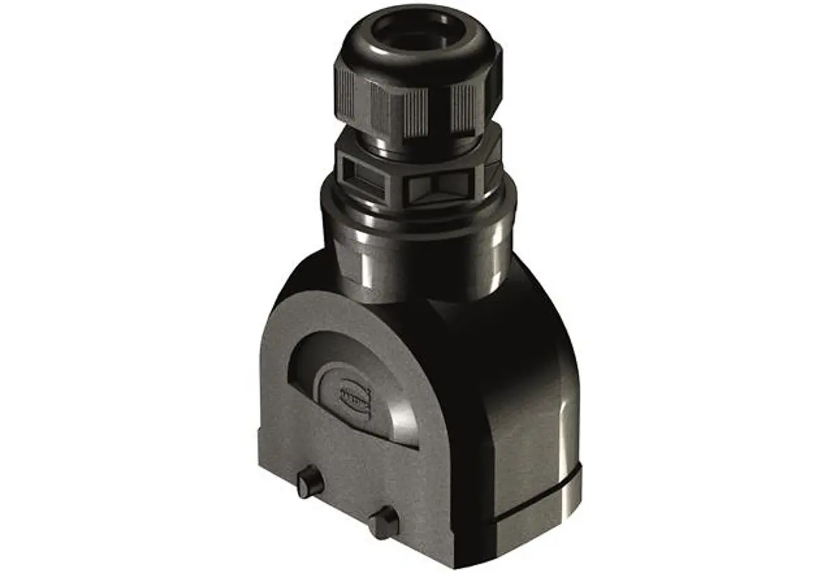 Produktfoto 1 von HARTING Han-Eco B Kappe für robusten Stromversorgungsstecker 2 Hebel 2 10B Haube, IP66