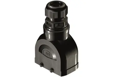 Produktfoto 1 von HARTING Han-Eco B Kappe für robusten Stromversorgungsstecker Doppelter Hebel 2 10B Haube, IP66