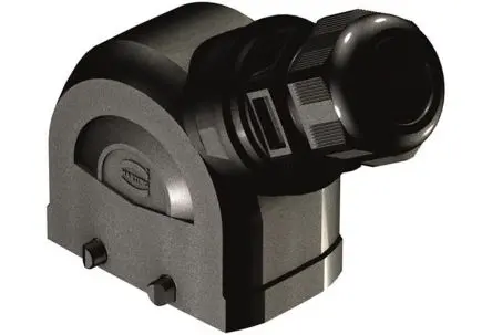 Produktfoto 1 von HARTING Han-Eco B Kappe für robusten Stromversorgungsstecker Doppelter Hebel 2 10B Haube, IP66