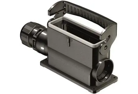 Produktfoto 1 von HARTING Han-Eco B Gehäuse für robusten Stromversorgungsstecker 1 Hebel 1, Oberfläche 24B Gehäuse, IP66