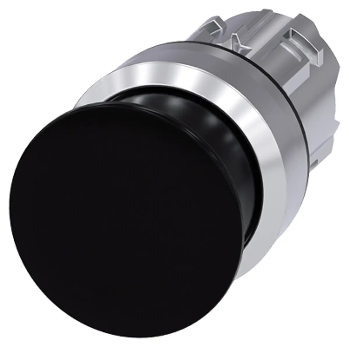 Produktfoto 1 von Siemens SIRIUS ACT Drucktastenkopf Ø 22 mm, Schwarz Tastend Rund Rund Metall, IP66