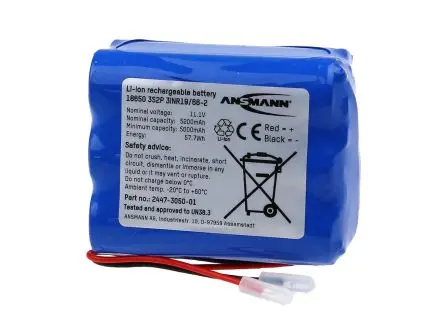 Produktfoto 1 von Ansmann Li-Ion Akkupack, 6-Zellen 10.8 V / 5.2 Ah