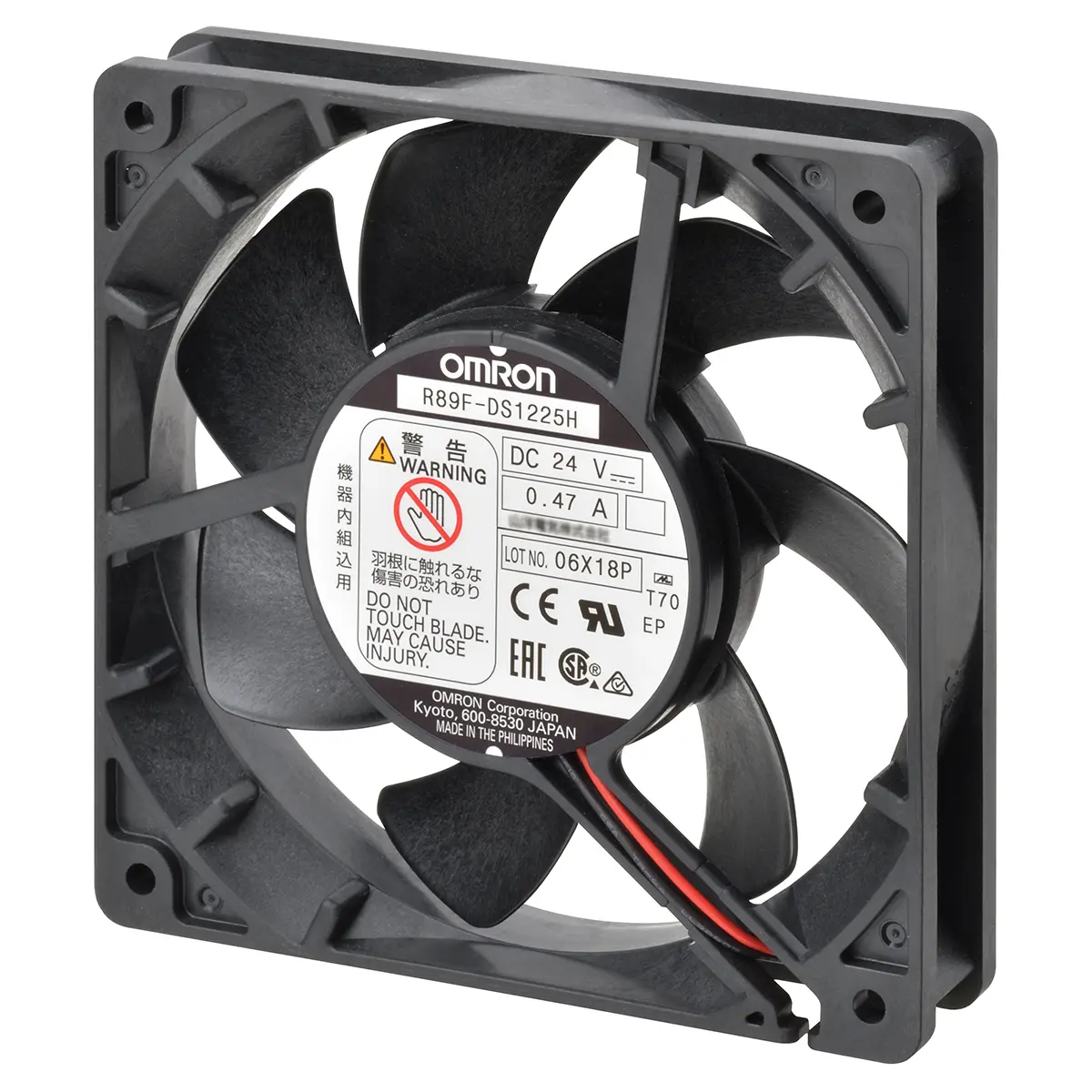 Produktfoto 1 von Omron R89F DC-Axiallüfter, Kugellager, 24 V dc / 12W, 120 x 120 x 38mm, 3.88m³/min