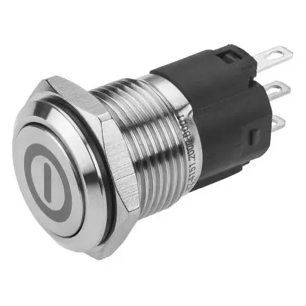 Produktfoto 1 von EAO 82 Druckschalter Rastend Panel Ø 16 mm, 1-poliger Umschalter / 3A 240 V dc 240 V ac, IP65, IP67