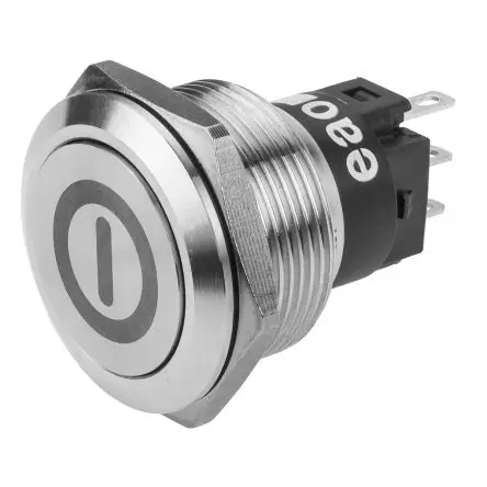 Produktfoto 1 von EAO 82 Druckschalter Rastend Panel Ø 22.3 mm, 1-poliger Umschalter / 3A 240 V dc 240 V ac, IP65, IP67