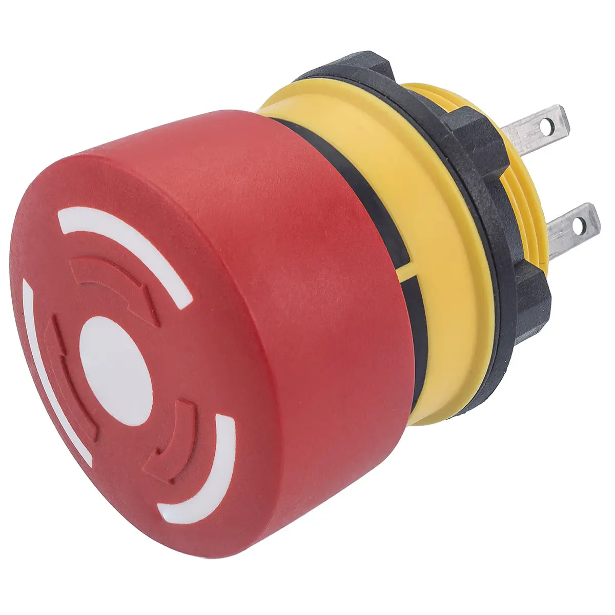 Produktfoto 1 von EAO 84 Not-Aus-Drucktaster, Panel, Ø 22 mm, 1 Schließer/1 Öffner, Rot IP40, IP65, x 26 mm, Drehfreigabe