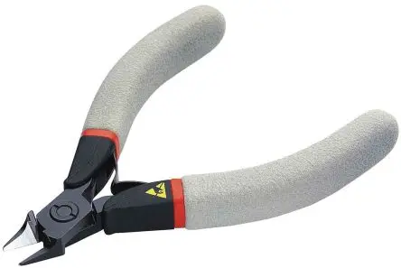 Produktfoto 1 von Facom ESD-Sicherheit Glatt Kabelschneider Schließer (NO) 110mm / Backen 10.5mm, Schneidleistung 0.8 mm