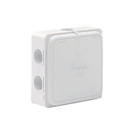Fibox Polypropylen Abzweigdose Grau IP65 Breite 110mm Höhe 49 mm Länge 110 mm