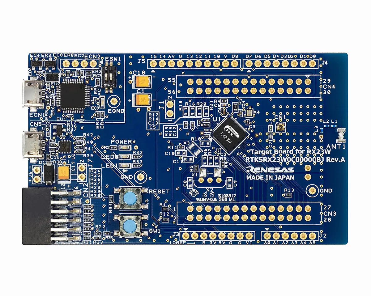 Produktfoto 1 von Renesas Electronics Zielplatine für RX23W Bluetooth, Basisplatine Basiskit MCU