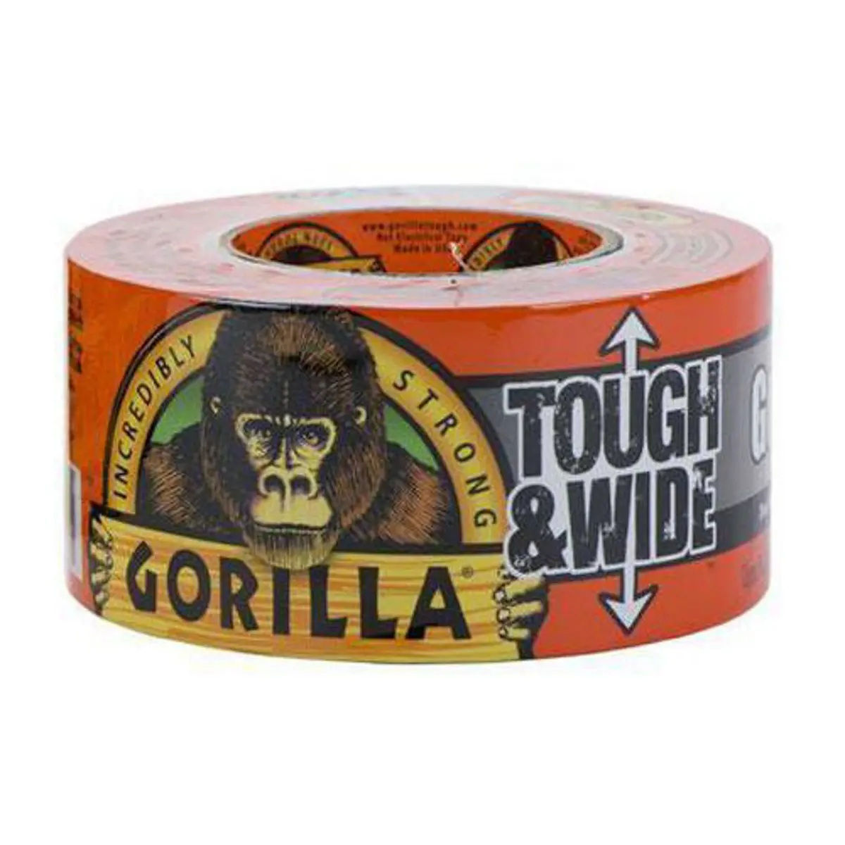 Produktfoto 1 von GORILLA GLUE EUROPE LTD Panzerband, Polyethylengewebe Schwarz, 0.42 mm x 73 mm x 27 m Schwarz