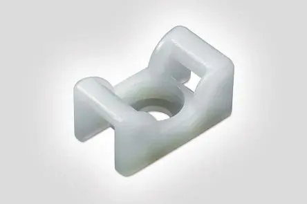 Produktfoto 1 von HellermannTyton Befestigungssockel selbstklebend Blau 24.8mm x 14,3 mm für 6.5mm → 8.3mm Kabelbinder, 100 Stück