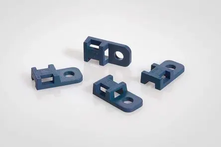 Produktfoto 1 von HellermannTyton CTAM Befestigungssockel, Nylon 6.6 Blau 20.7 mm x 5 mm Kabelbinder x 10.3mm für 4.3 mm