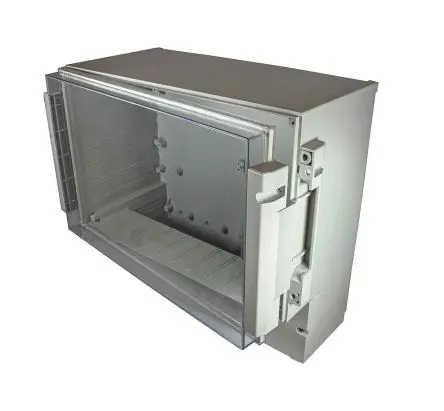 Produktfoto 1 von RS PRO 7710 Polycarbonat, ABS Wandanschlusskasten Hellgrau IP65 Transparente Tür, HxBxT 281 mm, 158 mm x 296 mm