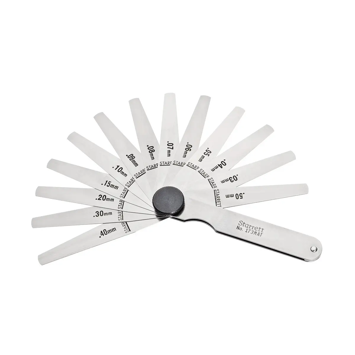 Produktfoto 1 von Starrett Fühlerlehre, 13-teilig , Edelstahl L 77 mm