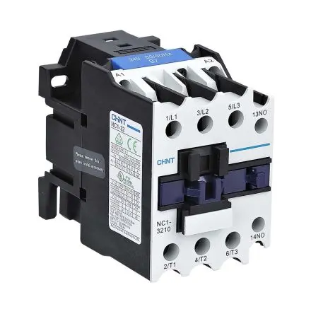 Produktfoto 1 von CHINT NC1 Schütz 24V ac-Spule, 3-polig, 888V / 32 A 24V ac 15 kW 1 Schließer Motorsteuerung, Umkehrend 888-Hilfskontakte