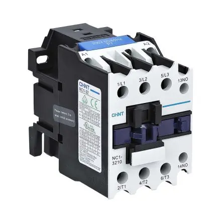 Produktfoto 1 von CHINT NC1 Schütz 230V ac-Spule, 3-polig, 888V / 32 A 24V 15 kW 1 Schließer Motorsteuerung, Umkehrend 888-Hilfskontakte