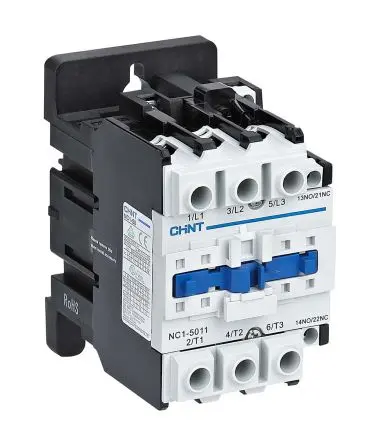 Produktfoto 1 von CHINT NC1 Schütz 230V ac-Spule, 3-polig, 888V / 50 A 230V ac 22 kW 1 Schließer/1 Öffner Motorsteuerung, Umkehrend