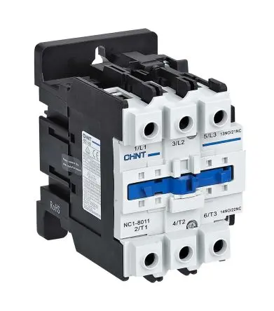 Produktfoto 1 von CHINT NC1 Schütz 230V ac-Spule, 3-polig, 888V / 80 A 230V ac 37 kW 1 Schließer/1 Öffner Motorsteuerung, Umkehrend