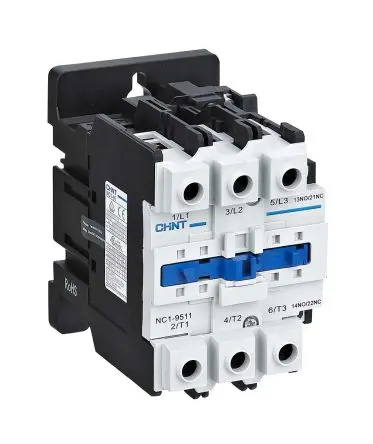Produktfoto 1 von CHINT NC1 Schütz 230V ac-Spule, 3-polig, 888V / 95 A 230V ac 45 kW 1 Schließer/1 Öffner Motorsteuerung, Umkehrend