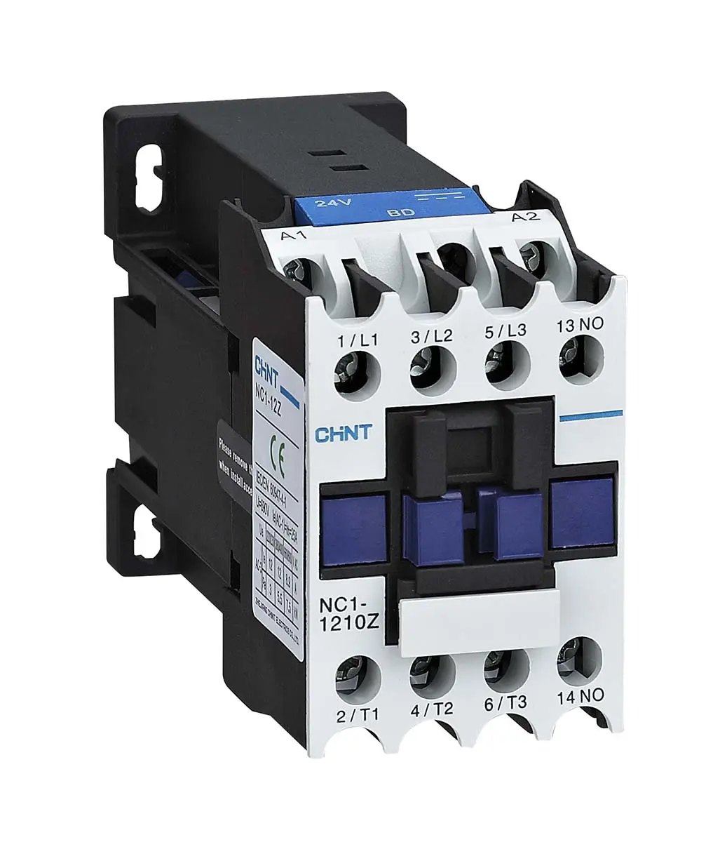 Produktfoto 1 von CHINT NC1 Schütz 24 V-Spule, 3-polig, 888V 24 V 5.5 kW 1 Schließer Umkehrend 888-Hilfskontakte