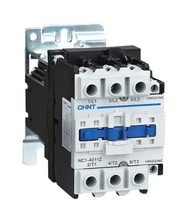 Produktfoto 1 von CHINT NC1 Schütz 24V-Spule, 3-polig, 888V / 40 A 24V 18.5 kW 1 Schließer/1 Öffner Motorsteuerung, Umkehrend