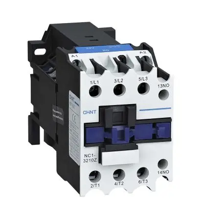 Produktfoto 1 von CHINT NC1 Schütz 24V-Spule, 3-polig, 888V / 32 A 24V 15 kW 1 Schließer Motorsteuerung, Umkehrend 888-Hilfskontakte