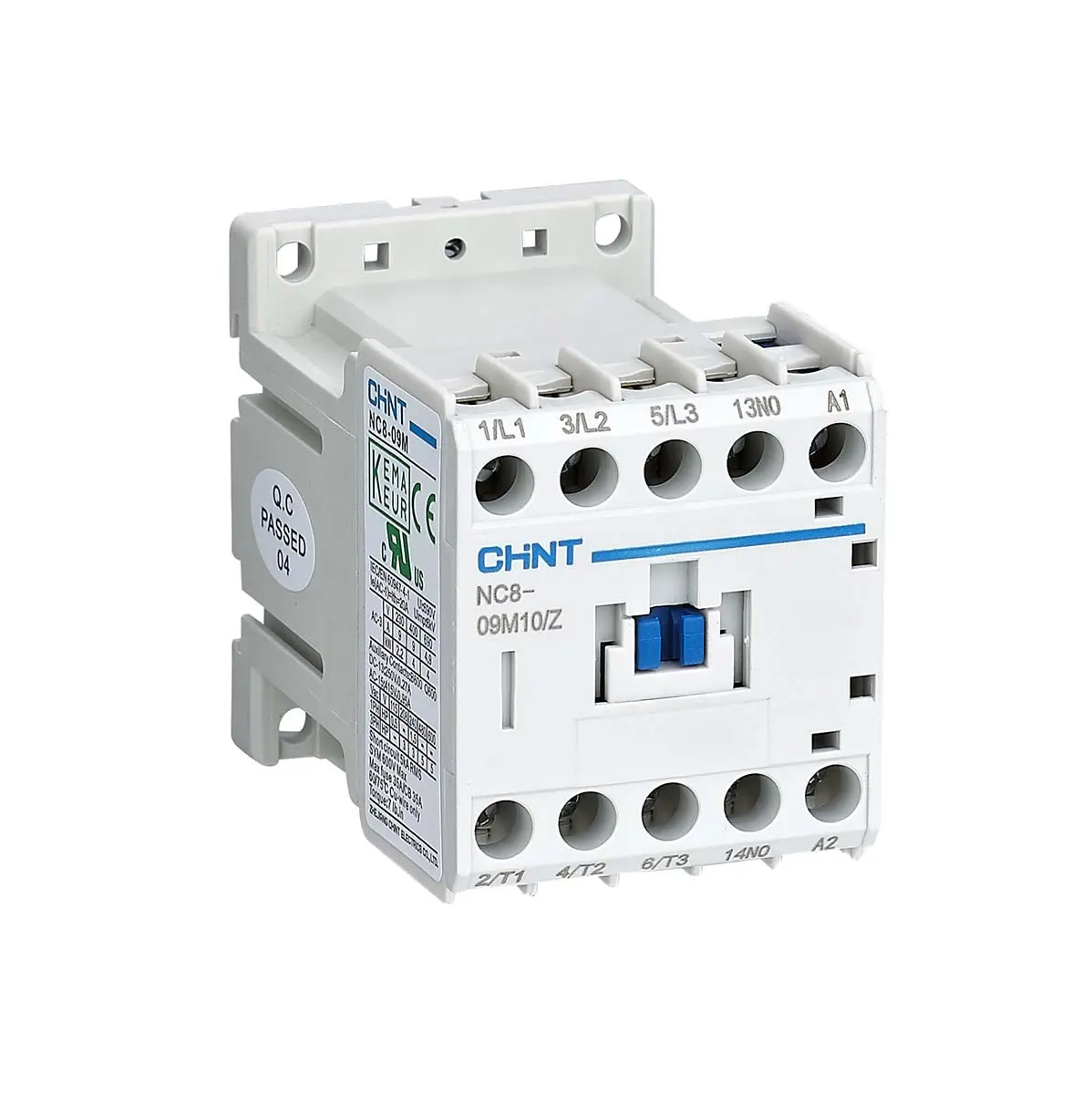 Produktfoto 1 von CHINT NC8 Schütz 24 V-Spule, 3-polig, 888V 24 V 4 kW 1 Schließer Umkehrend 888-Hilfskontakte