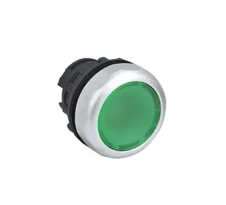 Produktfoto 1 von CHINT NP8 Drucktastenkopf Ø 22 mm, Grün Tastend Glatt Rund Kunststoff, IP65