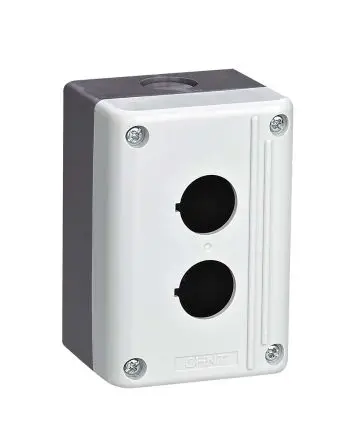 Produktfoto 1 von CHINT NPH1 Drucktaster-Steuerstation Gehäuse, 2 x Ø 22 mm, Grau, Kunststoff, IP65
