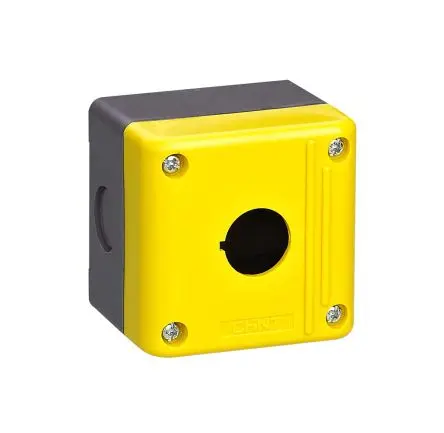 Produktfoto 1 von CHINT NPH1 Drucktaster-Steuerstation Gehäuse, 1 x Ø 22 mm, Gelb, Kunststoff, IP65