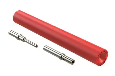 Produktfoto 1 von Amphenol Industrial SPEEDSPLICE Kfz-Steckverbinder, Crimp, Rot Isoliert, Ø 8.8 mm Nickel, Ges.L 62.1mm, 20 AWG max.