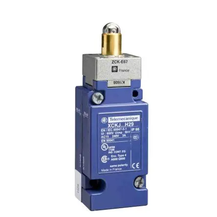 Produktfoto 1 von Telemecanique Sensors XCKJ Endschalter, Rollenstößel DPST, IP66, Zink-Zamak-Legierung 3V ac 50A