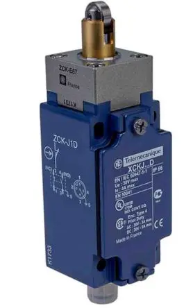 Produktfoto 1 von Telemecanique Sensors XCKJ Endschalter, Rollenstößel 1 Schließer/1 Öffner, IP66, Zink-Zamak-Legierung 50V ac 3A