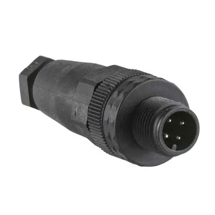 Produktfoto 1 von Telemecanique Sensors XZCC 6 mm M12 Rundsteckverbinder Stecker 4-polig Stecker 3A Kabel IP67