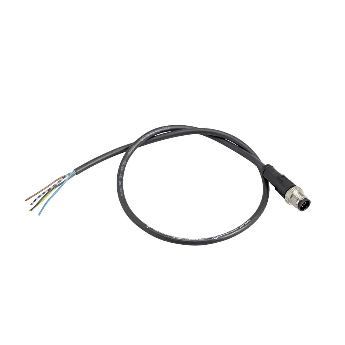 Produktfoto 1 von Telemecanique General Purpose, 4-polig Sensor-Betätigungselementkabel, Gerade Stecker 4 / Nicht abgeschlossen, Länge 5 m